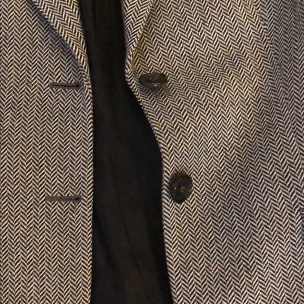 micheal kors virgin wool herringbone blazer - Picture 4 of 4